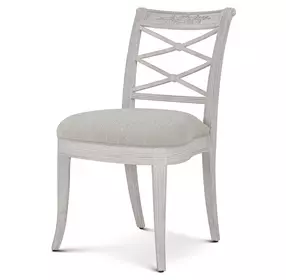 Provence Gray Upholstered Delphine Side Chair Set of 2