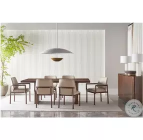 Kesden Silent Black Leather Upholstered Dining Arm Chair