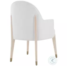 Luna Cascade And White Upholstered Dining Arm Chair
