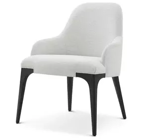Spencer ST James Gray and Onyx Upholstered Arm Chair Set of 2