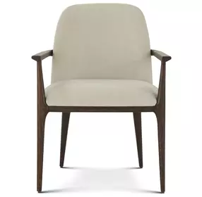 Judith Leiber Couture Cream Upholstered Moxie Arm Chair