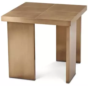 Oasis Burnished Brass Square Slater Side Table
