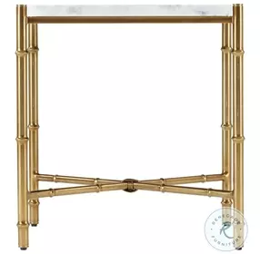 Kesden LBB Brass 22" Rectangular Side Table