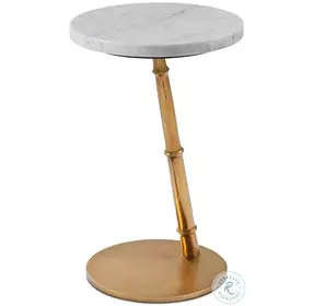 Kesden LBB Brass 14" Round Accent Table