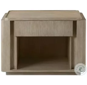 Repose Grey Oak Open 1 Drawer Nightstand