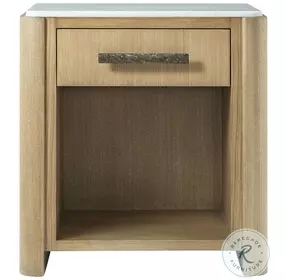 Essence Blonde And Marble 1 Drawer Nightstand