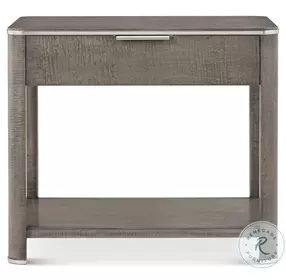 Hudson Pebble Grey 1 Drawer Nightstand
