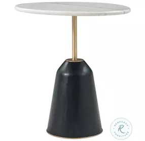 TA Originals Black Lacquer Amorphous 23" Oval Side Table