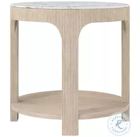 Horizon SPE Grey Quartz 24" Round Side Table
