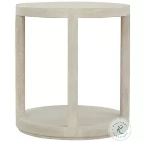 Maxwell Cashmere And Dove 22" Round Side Table