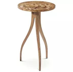 Perch Toffee Round Corolla Drink Table