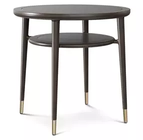 Spencer Green Park Fumed and Gold Round Ashburton Place Side Table