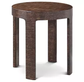 Orbis Pyramid Brown Round Cohere Side Table