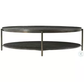 Repose Charcoal Oak 57" Round Coffee Table