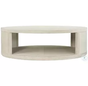 Maxwell Cashmere And Dove 54" Small Round Cocktail Table