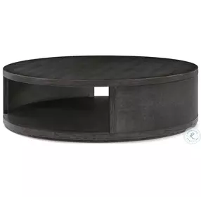 Maxwell Obsidian And Shagreen 60" Large Round Occasional Table Set