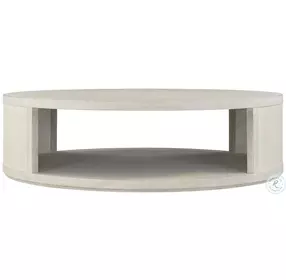 Maxwell Cashmere And Dove 60" Large Round Cocktail Table