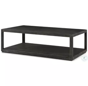 Maxwell Obsidian And Shagreen 55" Rectangular Occasional Table Set