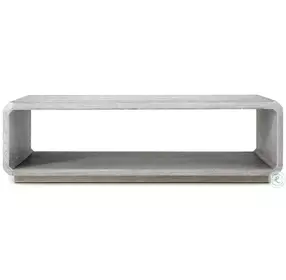 Spencer ST. James Argento And Deep Brown 58" Rectangular Cocktail Table