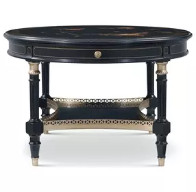 Brushwork Black and Gold Terrace Occasional Table Set