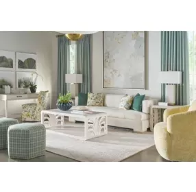 Coastal Sandbar Rectangular Royal Palm Cocktail Table