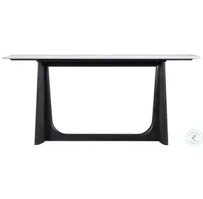 Repose Charcoal Oak And Charcoal Visible Inner Wooden 72" Rectangular Console Table