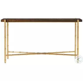 Kesden Pyramid Brown 60" Rectangular Console Table