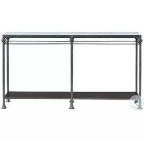 Spencer London Quartz And Cast Metal 60" Rectangular Console Table