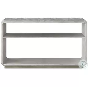 Spencer ST. James Argento And Deep Brown 58" Rectangular Console Table