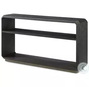 Spencer ST. James Lusso Onyx And Deep Brown 58" Rectangular Console Table