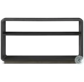 Spencer ST. James Lusso Onyx And Deep Brown 58" Rectangular Console Table