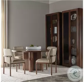 Kesden Pyramid Brown 60" Round Dining Table