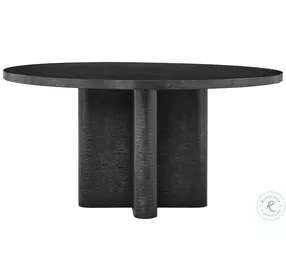 Kesden Silent Black 60" Round Dining Table