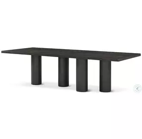 Maxwell Obsidian And Shagreen 108" Rectangular Dining Room Set