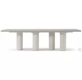 Maxwell Cashmere And Dove 108" Rectangular Dining Table
