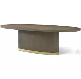 Judith Leiber Mink 102" Oval Dining Room Set