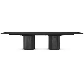 Spencer ST James Onyx 132" Extendable Rectangular Dining Table