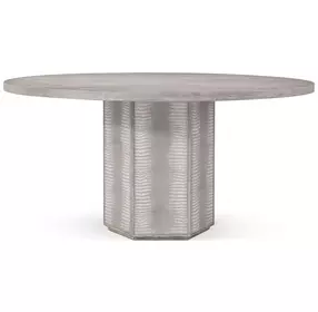 Spencer ST James Argento 60" Round Dining Table