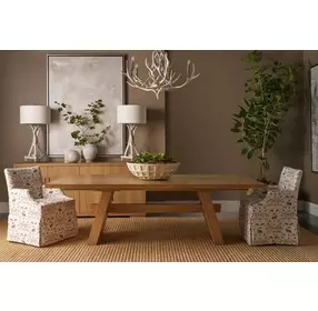 Woodlands Driftwood Natural 132" Extendable Rectangular Colville Dining Table