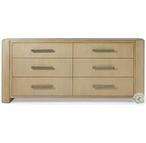 Essence Blonde And Marble 6 Drawer 80" Dresser