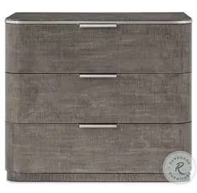 Hudson Pebble Grey 3 Drawer Nightstand