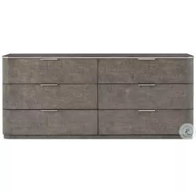Hudson Pebble Grey 6 Drawer Dresser