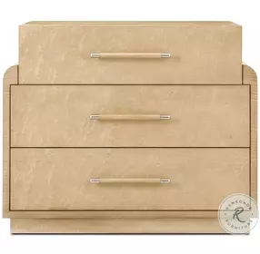 Origins Sesame Plinth 3 Drawer Nightstand