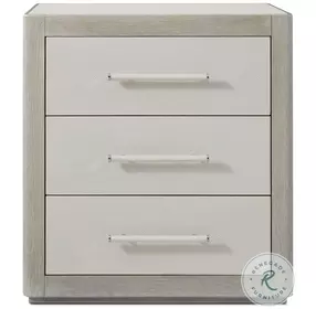 Maxwell Cashmere And Dove Small 3 Drawer Nightstand
