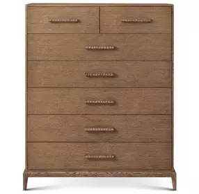 Coastal Tobacco 7 Drawer Naples Tall Chest