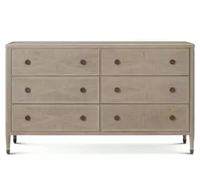 Willow Creek Riverwash Oak 6 Drawer Whitford Dresser