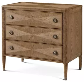 Willow Creek Tobacco 3 Drawer Hillcrest Nightstand