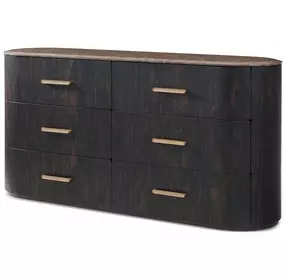 Judith Leiber Couture Bourbon 6 Drawer Encore Quartz Top Dresser