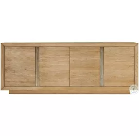 Essence Blonde And Brushed Pewter 90" Media Cabinet