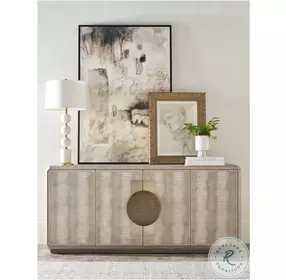 Spencer ST. James Argento And Deep Brown 4 Doors Credenza
